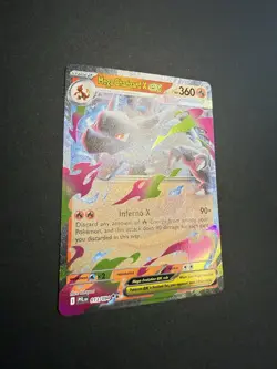 NM Mega Charizard X ex 013/094 Me02: Phantasmal Flames Holo Pokemon card English - Image 2