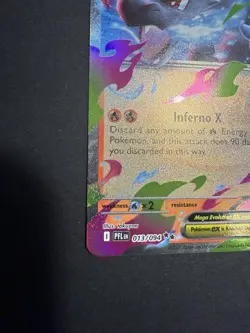 NM Mega Charizard X ex 013/094 Me02: Phantasmal Flames Holo Pokemon card English - Image 5