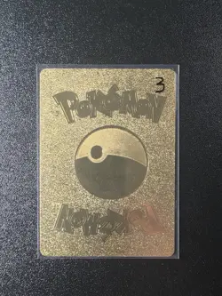 Pikachu Mega Altaria Tag Cosplay Gold Foil Fan Art Collector Card Pokemon HP590 - Image 2