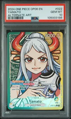 Yamato OP-06-022 PSA 10 English Wings of the Captain One Piece Card GEM MINT - Image 1