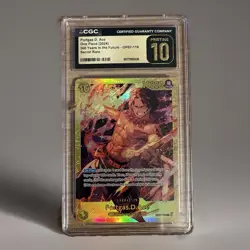 CGC Pristine 10 Portgas D. Ace OP07-119 Secret Rare - One Piece Card - Image 2