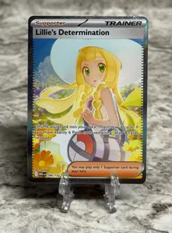 Lillie's Determination 184/132 SIR Pokemon Card English Mega Evolution TCG - Image 1