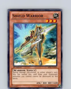 Yu-Gi-Oh TCG Shield Warrior BP01-EN202 1st Edition Regular Common Card NM - Image 1