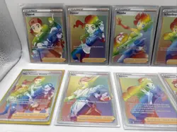 Pokemon TCG Secret Rainbow Rare Trainer Lot Of 14 Holo Poke Cards - Image 2