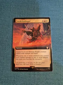 MTG LOTR Forth Eorlingas 💥 COMMANDER EXTENDED ART💥 #139 Lord Rings Magic - Image 1