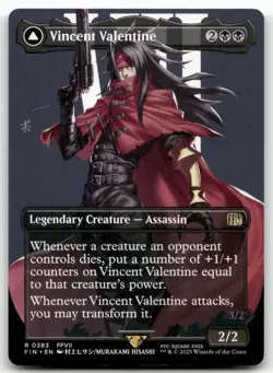 Vincent Valentine (Borderless) #383 MTG Final Fantasy FIN NM X1 - Image 1