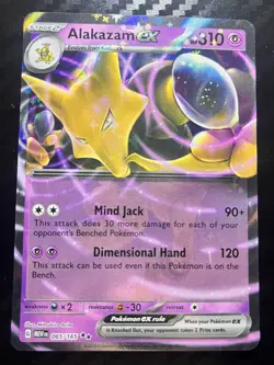 Alakazam EX 65/165 Double Rare Holo -SV3.5- Scarlet&Violet 151 -NM- Pokemon TCG - Image 1