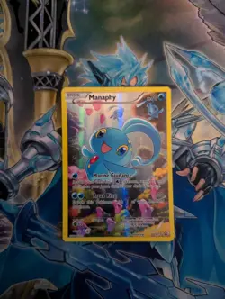 Pokemon TCG - Manaphy Full Art - XY113 Black Star Promo Mythical Collection - NM - Image 1