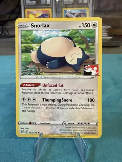 Snorlax 143/196 Pokemon Prize Pack Series 3 NM Lost Origin Stamped - Image 1
