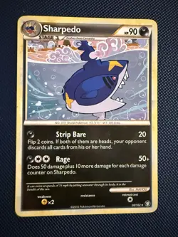Pokemon TCG Sharpedo Triumphant 30/102 Regular Rare NM - Image 1
