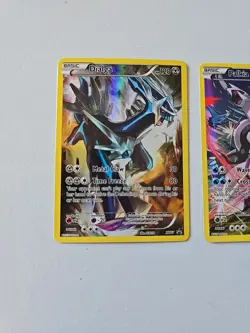 FULL ART Dialga + Palkia HOLO RARE Pokemon XY75 XY77 Black Star Promo Set - LP - Image 3