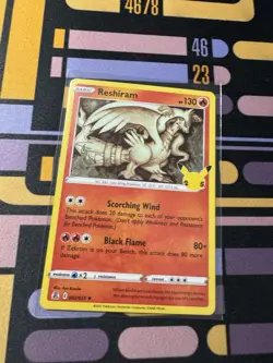 Pokemon Reshiram Celebrations 002/025 Holo Rare - Image 1
