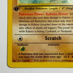 Pokemon TCG Kabuto Fossil 1st Edition #50/62 WOTC Vintage 1999 - Image 5