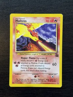 Moltres 21 Black Star Promo - Promo Non-Holo Rare LP - Promo Pokemon TCG - Image 1
