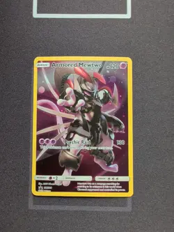 Pokemon TCG Armored Mewtwo Holo Black Star Promo SM228 - Image 1