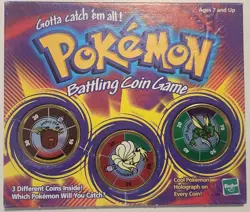 1999 Vintage Pokemon Battling Coin Game, Diglet, Nine Tails, Scyther, Never Used - Image 1