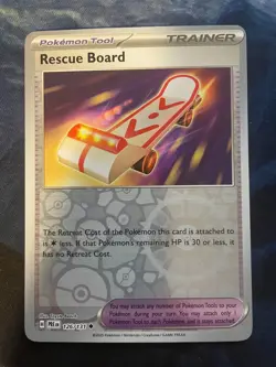 Rescue Board Reverse Holo NM 126/131 Prismatic Evolutions Pokemon - Image 1