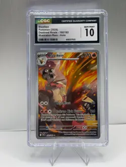 Pokemon Blaziken 192/182 Sv10: Destined Rivals Holo CGC 10 - Image 1
