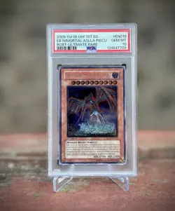 2009 YU-GI-OH! RGBT-RAGING BATTLE #EN019 EARTHBOUND IMMORTAL ASLLA PISCU PSA 10 - Image 2