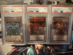 Yu-Gi-Oh Egyptian Gods Slifer the Sky Dragon Obelisk Dragon of Ra PSA 9 PGB1-JPS - Image 1
