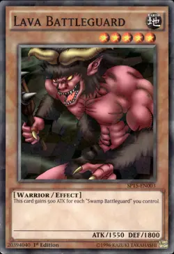 Lava Battleguard - Shatterfoil Rare 1st Edition SP15-EN003 - LP - YuGiOh - Image 1