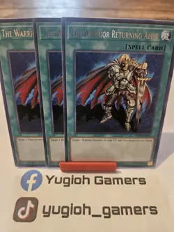 Yu-Gi-Oh The Warrior Returning Alive X3 KICO 1st Edition Rare Light Played - Image 1