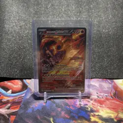 Pokemon TCG Team Rockets Moltres EX Destined Rivals Stamped Promo Card 229/182 - Image 1