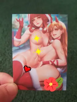 CHRISTMAS CUTIE CUSTOM WAIFU ANIME CARD #8 - Image 1