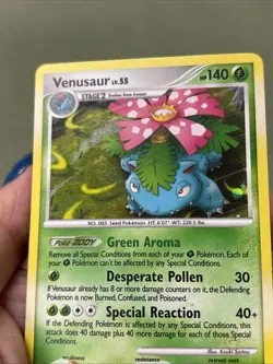 Venusaur 13/147 Holo - 2009 Pokemon Supreme Victors MP TCG Cards - Image 2
