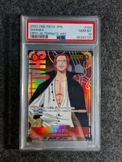 Shanks OP01-120 SEC ALT ART ROMANCE DAWN PSA 10 ONE PIECE CARD GAME JPN - Image 1