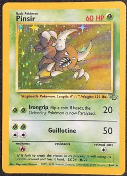 Pinsir - 9/64 - Pokemon Jungle Unlimited Holo Rare Card WOTC (LP) - Image 1