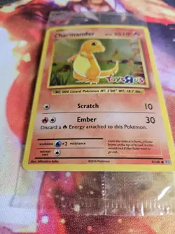 Charmander New Sealed Promo Toys R Us Pokemon Card 9/108 XY Evolutions Holo M/NM - Image 3