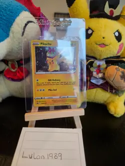 Pokemon Card Pikachu Pokemon GO SWSH234 Holo Black Star Promo English Near Mint! - Image 1
