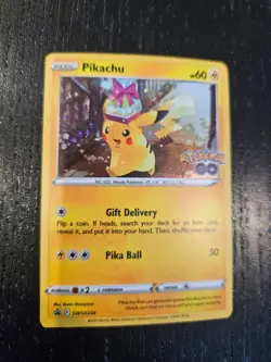 Pokemon Card Pikachu Pokemon GO SWSH234 Holo Black Star Promo English Near Mint! - Image 2