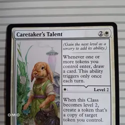 Magic: The Gathering Cards - Bloomburrow ~ Rare ~ Caretaker's Talent - Image 2