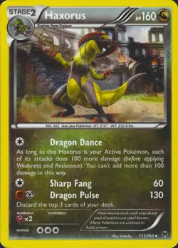Haxorus 111/162 Holo Rare XY BREAKthrough Pokemon Card LP/MP - Image 1