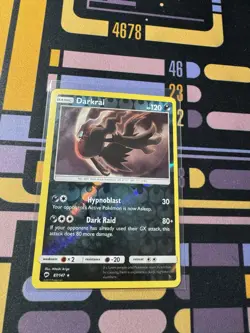 Pokemon TCG Card Darkrai S&M Burning Shadows 87/147 Reverse Holo Rare - Image 1