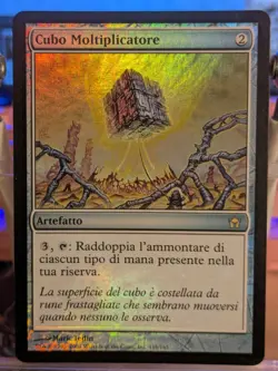 MTG FOIL ITALIAN Doubling Cube - Fifth Dawn - Magic the Gathering Card #116 - Image 1