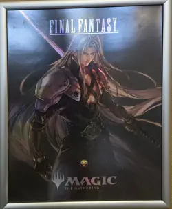 Magic the Gathering x Final Fantasy -Sephiroth Foil Store Exclusive Promo Poster - Image 1