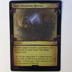 1x Sam's Desperate Rescue Showcase Scrolls LOTR: Tales of Middle-Earth - NM Foil - Image 1