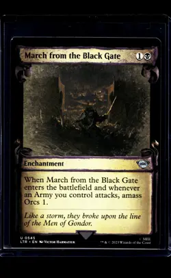 MTG Magic The Gathering LOTR Showcase Scroll #545 March from the Black Gate LP - Image 1