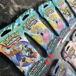 pokemon sleeved booster packs lot Journey Together temporal forces Mixed Lot - Image 2