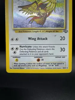 Pokemon TCG Pidgeot 8/64 Jungle Set Holo Unlimited Holo Rare - HP/Damaged - Image 4