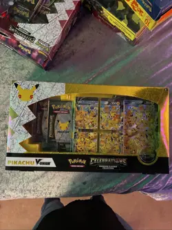 Pokemon Celebrations 25th Anniversary Pikachu V-union Premium Playmat Collection 820650809897 - Image 1