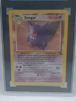 1999 Pokemon Fossil Gengar #5 Holo SGC 4 VG-EX - Image 4