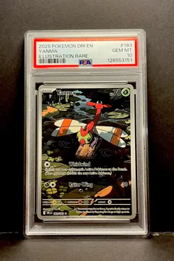 2025 Pokemon Dri En-Destined Rivals Illustration Rare Yanma #183 PSA 10 - Image 1
