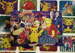 Pokemon Vintage Pocket Monsters Vending HOLO Prism Sticker 1999 Bandai Nintendo - Image 2