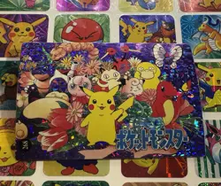 Pokemon Vintage Pocket Monsters Vending HOLO Prism Sticker 1999 Bandai Nintendo - Image 3