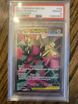 Pokemon Mega Mawile ex 162/132 Mega Evolution Full Art Holo PSA 10 - Image 1