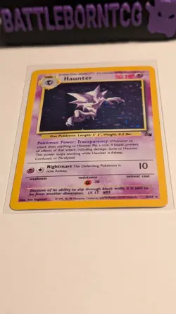 Pokemon TCG Haunter 6/62 Fossil Unlimited Holo Rare - Image 1